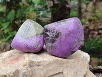 Polished Stichtite Free Forms x 4 From Barberton, South Africa