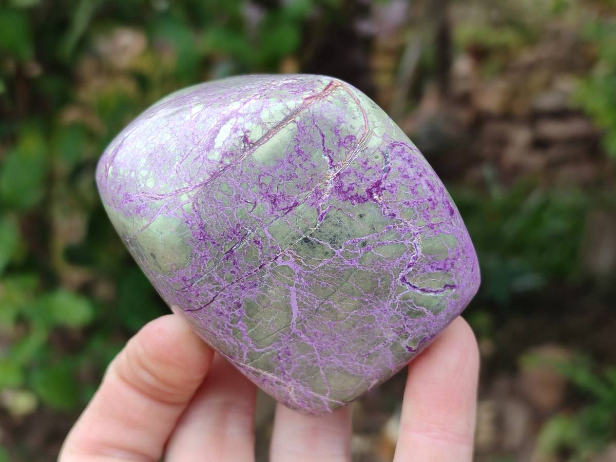 Polished Stichtite Free Forms x 4 From Barberton, South Africa - Toprock Gemstones and Minerals 