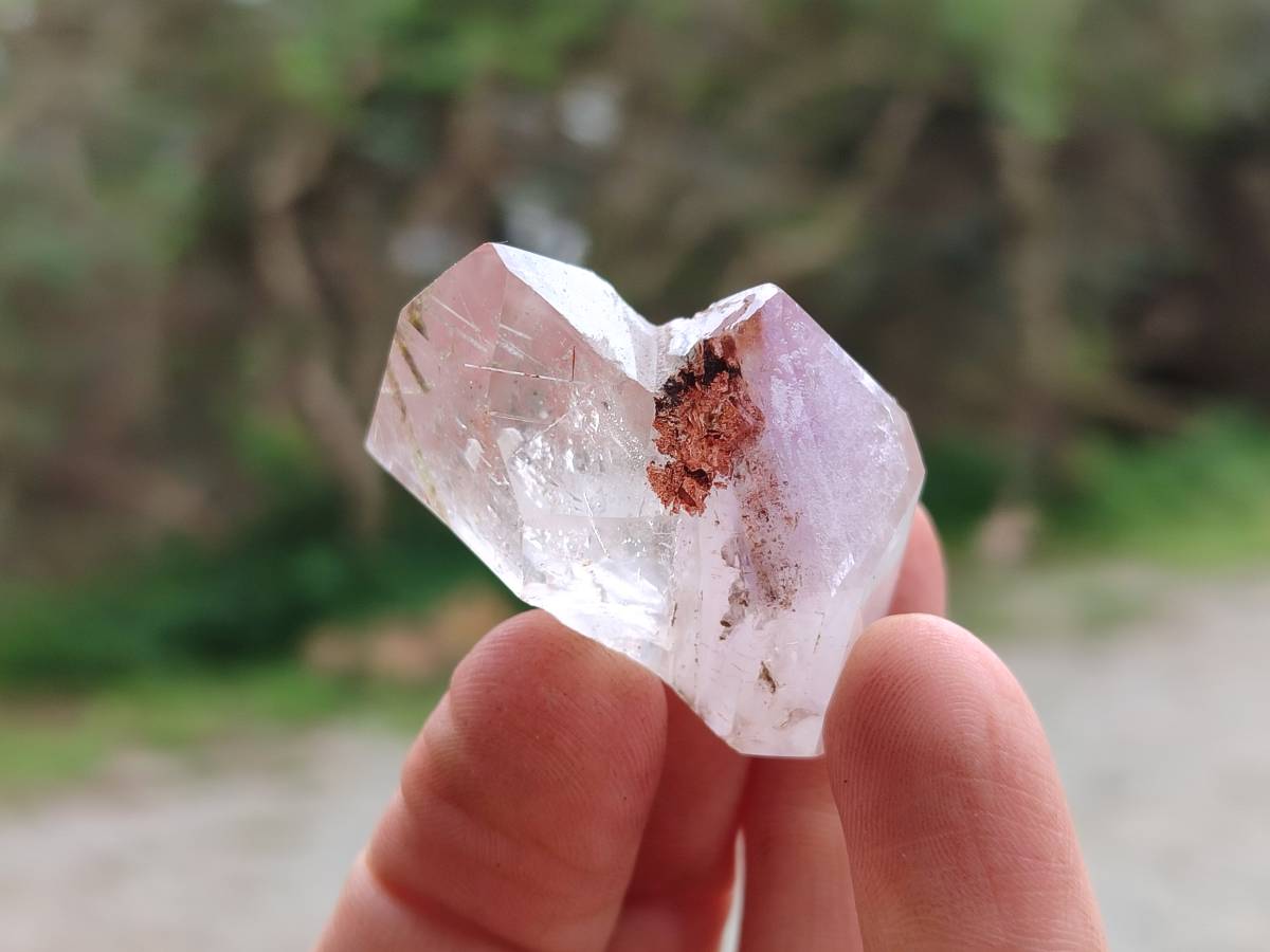 Polished Window Amethyst Crystals x 20 From Akansobe, Madagascar - Toprock Gemstones and Minerals 
