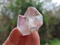 Polished Window Amethyst Crystals x 20 From Akansobe, Madagascar