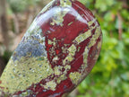 Polished Bastite Dragons Blood Stone Sphere and Standing Free Form x 2 From Tshipise, South Africa - Toprock Gemstones and Minerals 