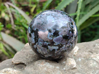Polished Gabbro 'Merlinite' Spheres x 3 From Madagascar