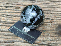 Polished Gabbro 'Merlinite' Spheres x 3 From Madagascar