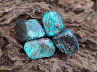 Polished Shattuckite Free Forms x 35 From Congo