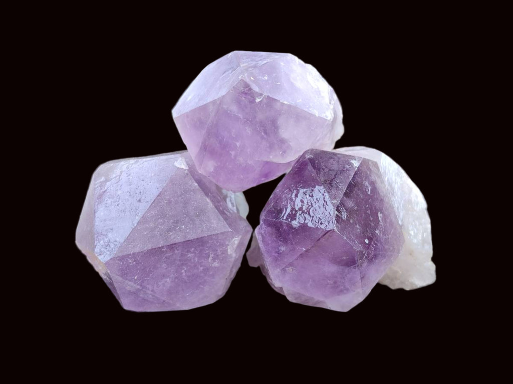 Natural Jacaranda Amethyst Quartz Crystals x 12 From Mumbwa, Zambia - Toprock Gemstones and Minerals 