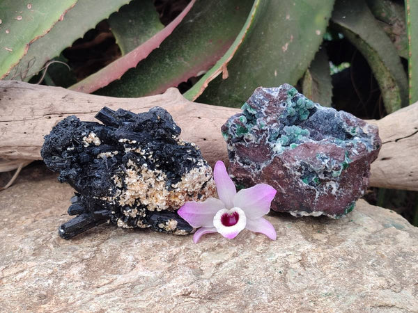 Natural Multi Mineral Specimens x 2 From Southern Africa