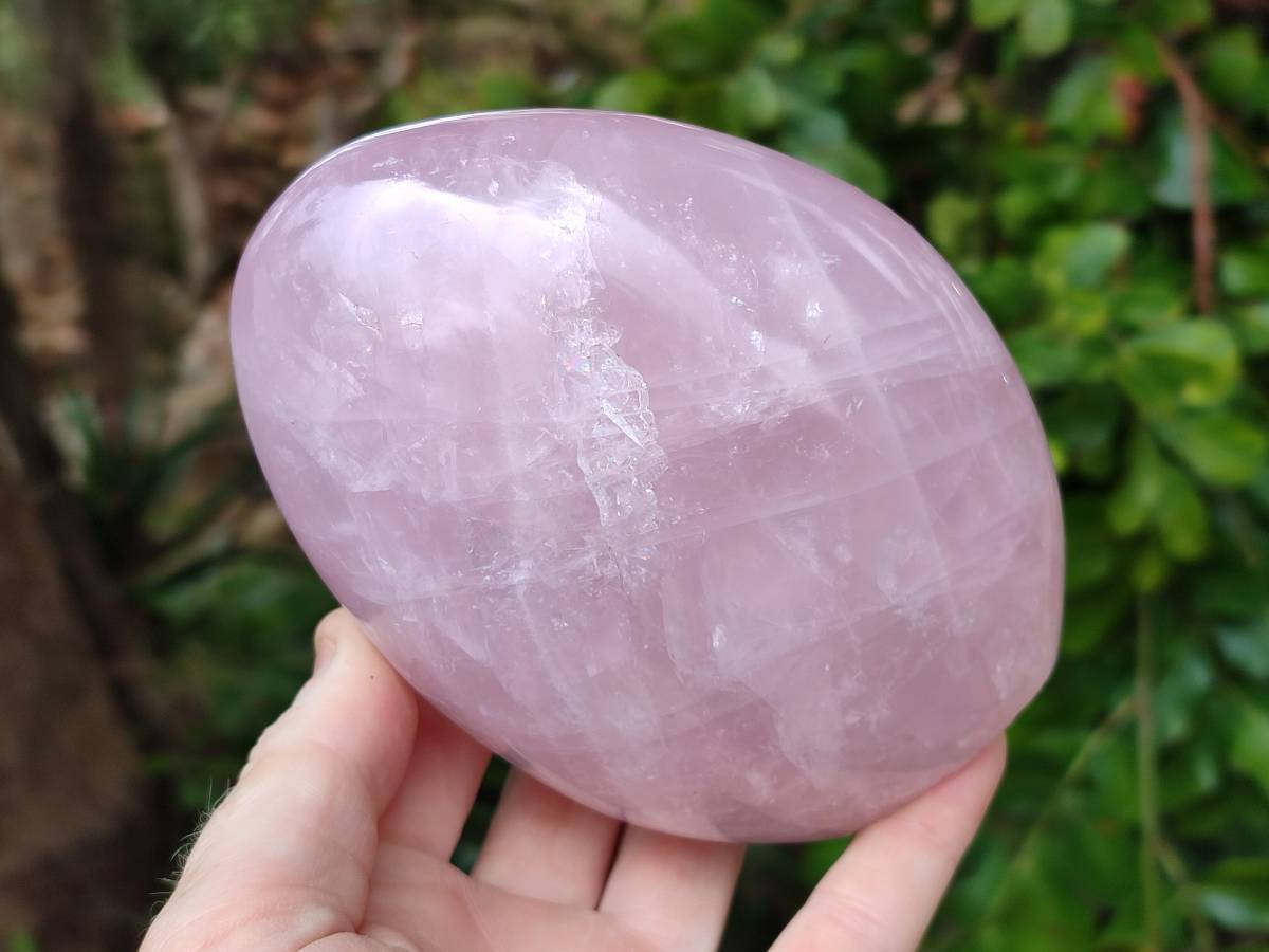 Polished Rose Quartz Standing Free Forms x 2 From Madagascar - Toprock Gemstones and Minerals 