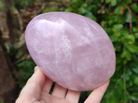 Polished Rose Quartz Standing Free Forms x 2 From Madagascar
