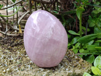 Polished Rose Quartz Standing Free Forms x 2 From Madagascar