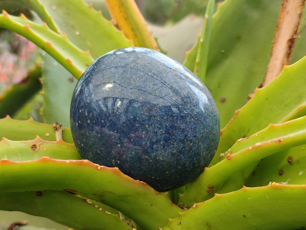 Polished Lazulite Palm Stones x 12 From Madagascar - Toprock Gemstones and Minerals 
