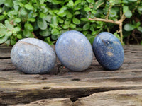 Polished Lazulite Palm Stones x 12 From Madagascar