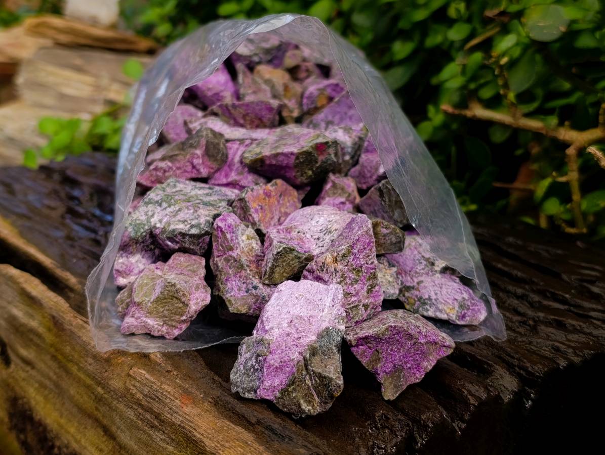 Natural Stichtite Cobbed Specimens x 1, 3Kg Lot From Barberton, South Africa - Toprock Gemstones and Minerals 