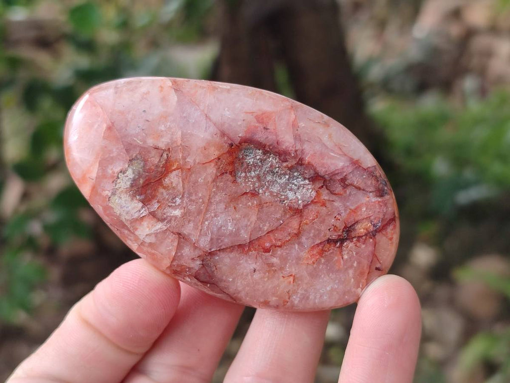 Polished Carnelian Agate Gemstone Galets x 20 From Madagascar - Toprock Gemstones and Minerals 