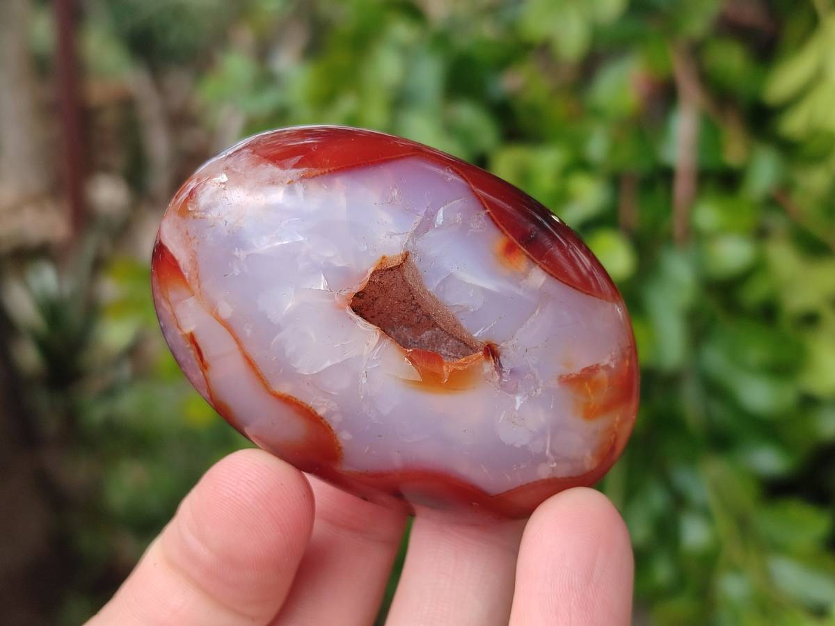 Polished Carnelian Agate Gemstone Galets x 20 From Madagascar - Toprock Gemstones and Minerals 