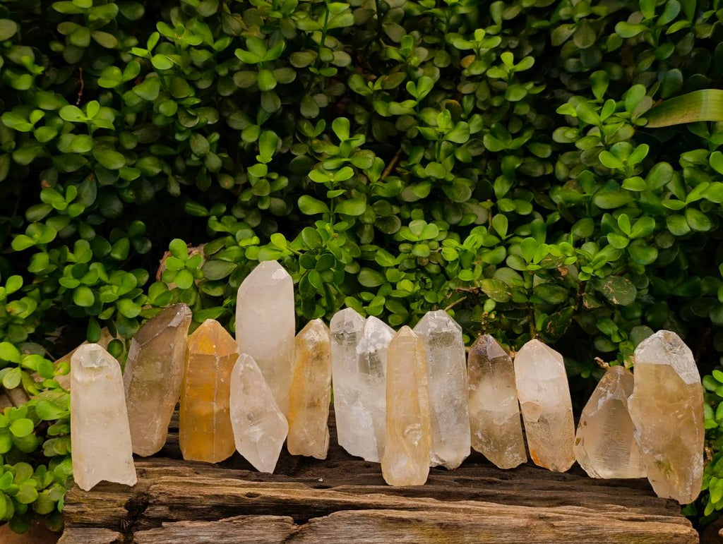 Natural Quartz Crystals x 13 From Madagascar - Toprock Gemstones and Minerals 