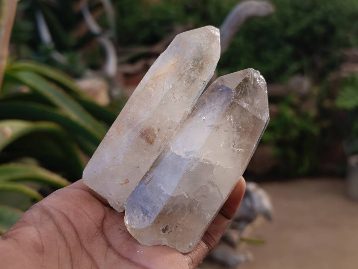 Natural Quartz Crystals x 13 From Madagascar - Toprock Gemstones and Minerals 