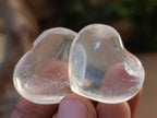 Polished Rock Crystal Quartz Hearts x 35 From Madagascar - Toprock Gemstones and Minerals 