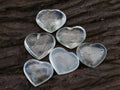 Polished Rock Crystal Quartz Hearts x 35 From Madagascar - Toprock Gemstones and Minerals 
