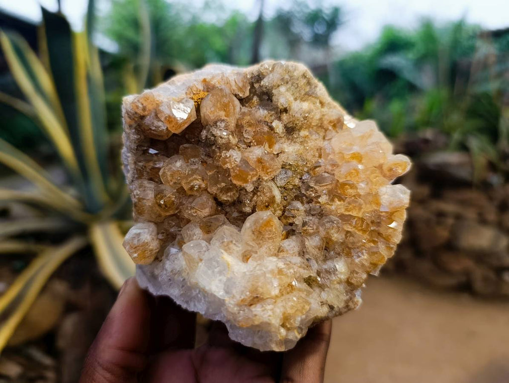 Natural Limonite Quartz Clusters x 4 From Solwezi, Zambia - Toprock Gemstones and Minerals 