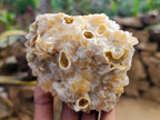 Natural Limonite Quartz Clusters x 4 From Solwezi, Zambia - Toprock Gemstones and Minerals 