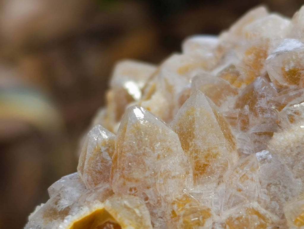 Natural Limonite Quartz Clusters x 4 From Solwezi, Zambia - Toprock Gemstones and Minerals 