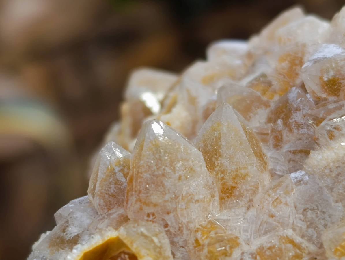 Natural Limonite Quartz Clusters x 4 From Solwezi, Zambia - Toprock Gemstones and Minerals 