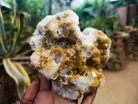 Natural Limonite Quartz Clusters x 4 From Solwezi, Zambia