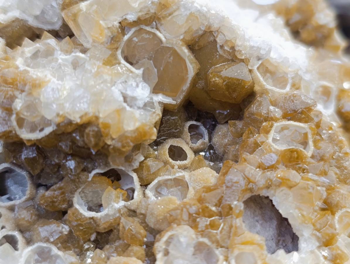 Natural Limonite Quartz Clusters x 4 From Solwezi, Zambia - Toprock Gemstones and Minerals 