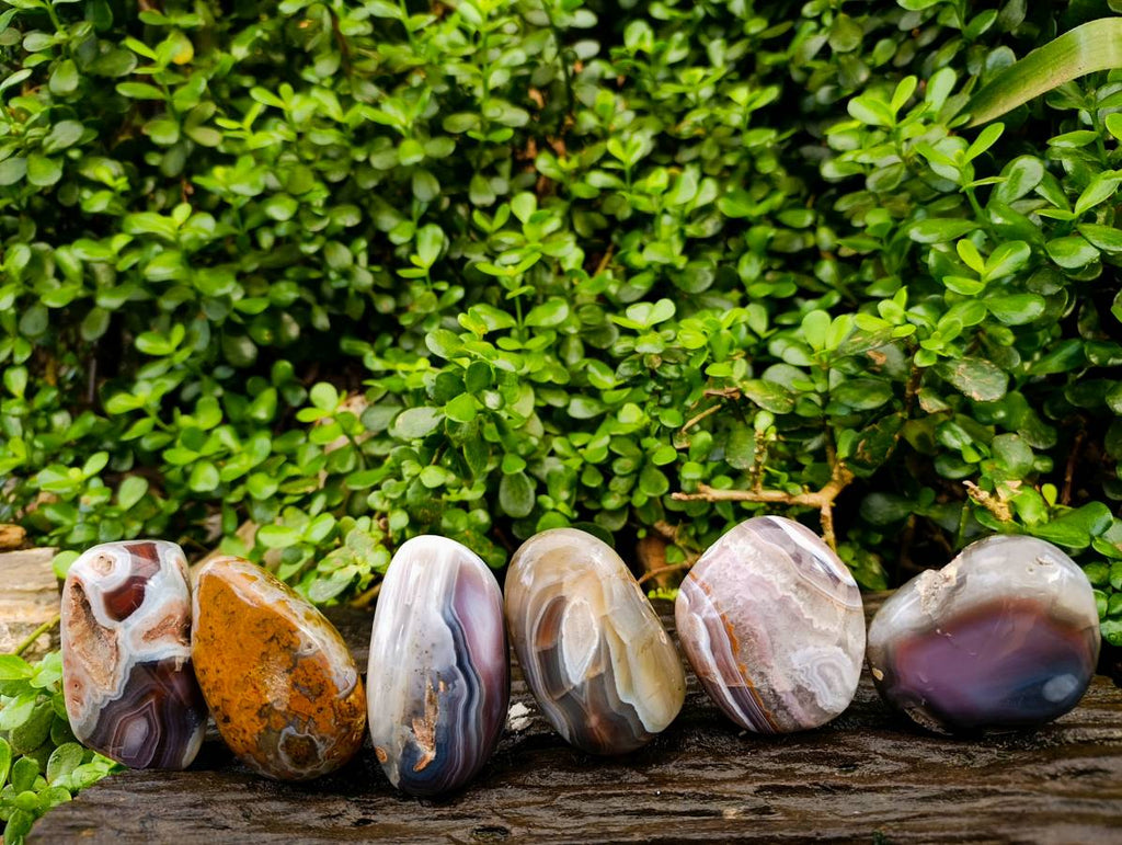 Polished Red Sashe River Agate Nodules x 6 From Sashe River, Zimbabwe - Toprock Gemstones and Minerals 