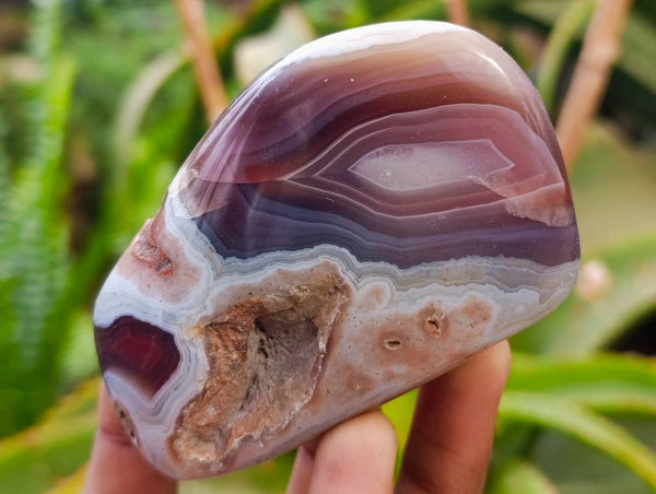 Polished Red Sashe River Agate Nodules x 6 From Sashe River, Zimbabwe - Toprock Gemstones and Minerals 