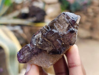 Natural Window Amethyst Crystals x 12 From Chiredzi, Zimbabwe