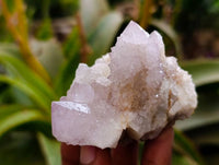 Natural Lilac Spirit Quartz Clusters x 6 From Boekenhouthoek, South Africa