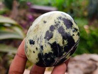 Polished Leopard Stone Palm Stones x 6 From Zimbabwe