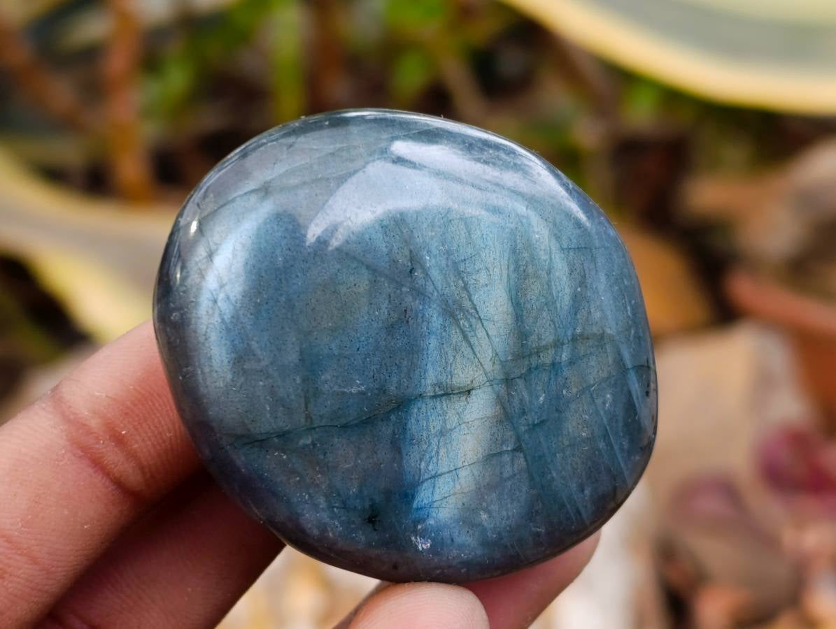 Polished Labradorite Galets x 24 From Tulear, Madagascar - Toprock Gemstones and Minerals 