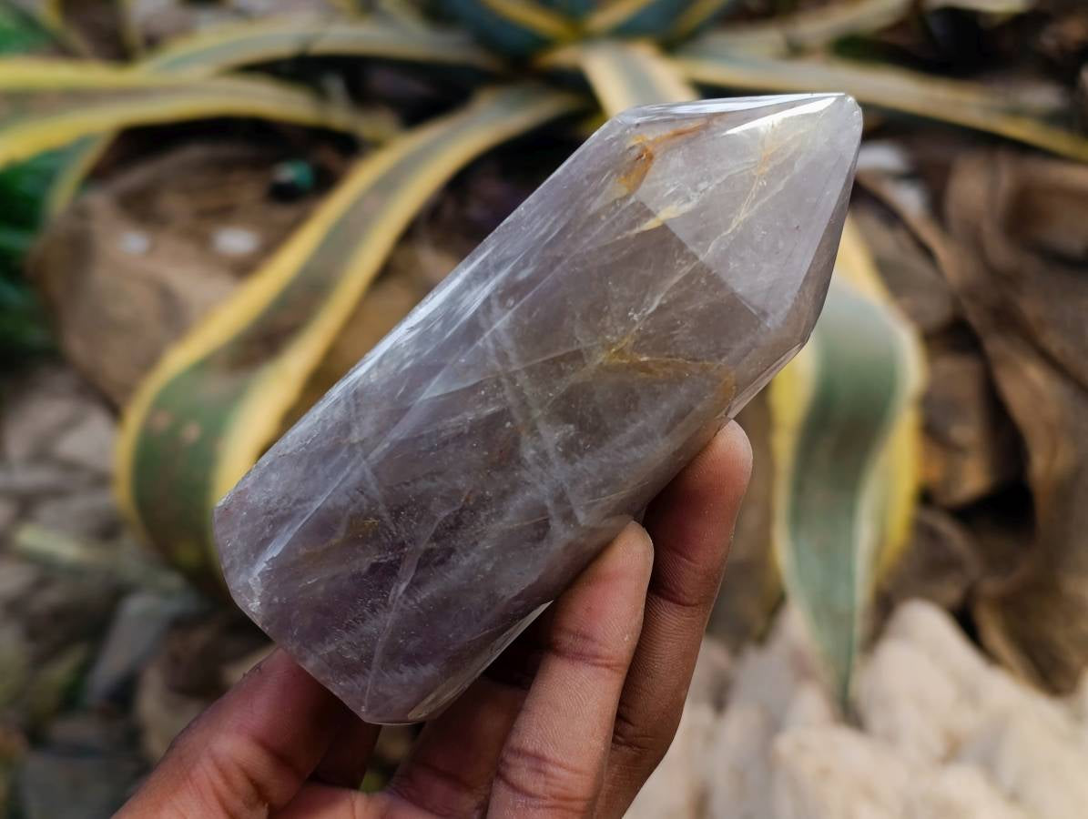 Polished Blue Rose Quartz Points x 3 From Madagascar - Toprock Gemstones and Minerals 