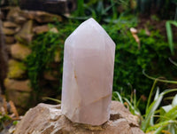 Polished Blue Rose Quartz Points x 3 From Madagascar