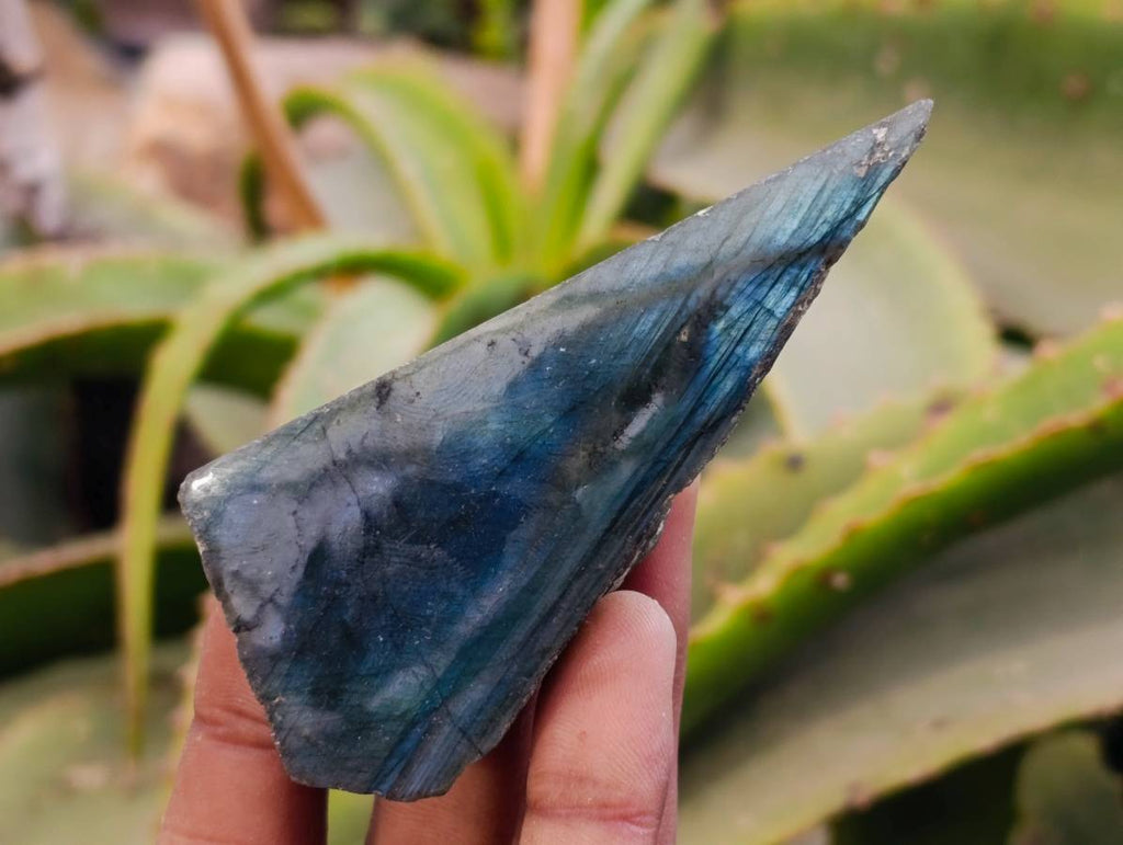 Polished On One Side Labradorite x 26 From Tulear, Madagascar - Toprock Gemstones and Minerals 