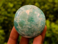 Polished Amazonite Palm Stones x 12 From Madagascar