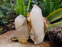 Natural & Polished Quartz Crystals x 3 From Madagascar