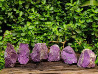 Natural Metallic Purpurite Specimens x 6 From Erongo, Namibia