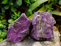 Natural Metallic Purpurite Specimens x 6 From Erongo, Namibia