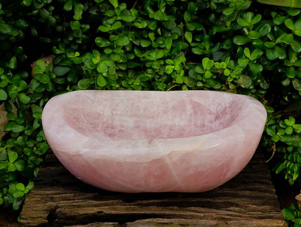 Polished Rose Quartz Bowl x 1 From Ambatondrazaka Madagascar
