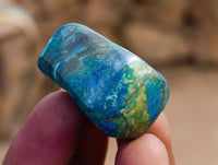Polished Azurite and Malachite Free Forms x 70 From Congo