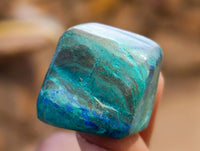 Polished Azurite and Malachite Free Forms x 70 From Congo
