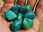 Polished Azurite and Malachite Free Forms x 70 From Congo - Toprock Gemstones and Minerals 