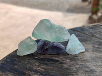 Natural Watermelon Fluorite Cobbed Pieces x 5 Kg Lot From Uis, Namibia