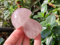 Polished Rose Quartz Mushrooms x 6 From Madagascar