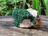 Natural Crystalline Ball Malachite and Quartz On Dolomite Matrix Specimens x 2 From Mindingi Mine, Kambove, Congo