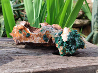 Natural Crystalline Ball Malachite and Quartz On Dolomite Matrix Specimens x 2 From Mindingi Mine, Kambove, Congo