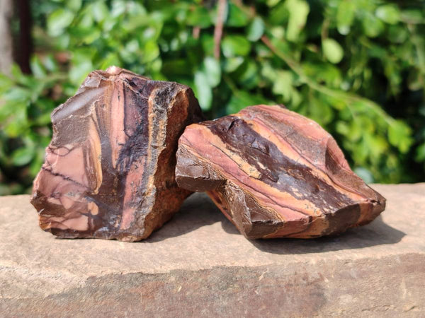 Natural Nguni Jasper Cobbed Specimens x 12 From N.Cape, South Africa